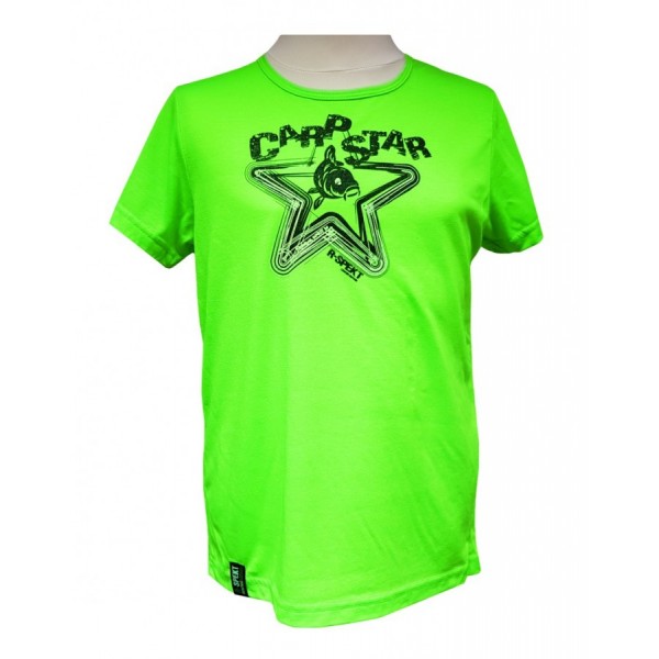 R-SPEKT Dětské tričko CARP STAR fluo green