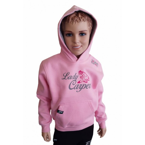 R-SPEKT Dětská mikina s kapucí Lady Carper pink